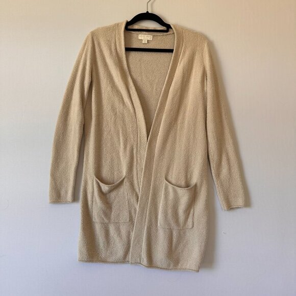 Barefoot Dreams Cozychic Lite Cardigan Stone Womens Size Small Comfy Knit - Picture 2 of 4